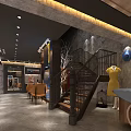Modern Clothing Store Interior With Open Racks And Fashion Apparel