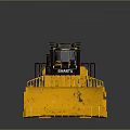 Yellow Bulldozer Heavy Machinery For Construction 3d model