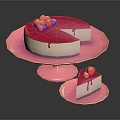 Modern Cake Birthday Cake Chocolate Cake Cream Cake 3d model