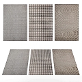 modern square carpet square carpet 3d model