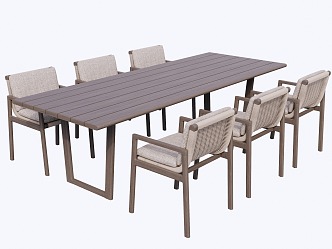 New Chinese Style Outdoor Tables and Chairs 3d model