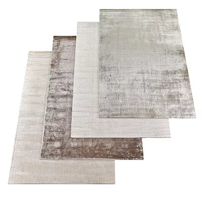 Modern Square Rugs with Textured Surface in Neutral Tones for Home Decor 3d model