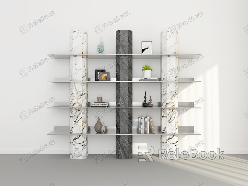 Bookshelf Bookshelf Ornaments Bookshelf Decoration Decorative Rack Storage Rack Bookshelf model