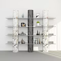 Bookshelf Ornaments Bookshelf Decoration Decorative Rack Storage Rack Bookshelf 3d model