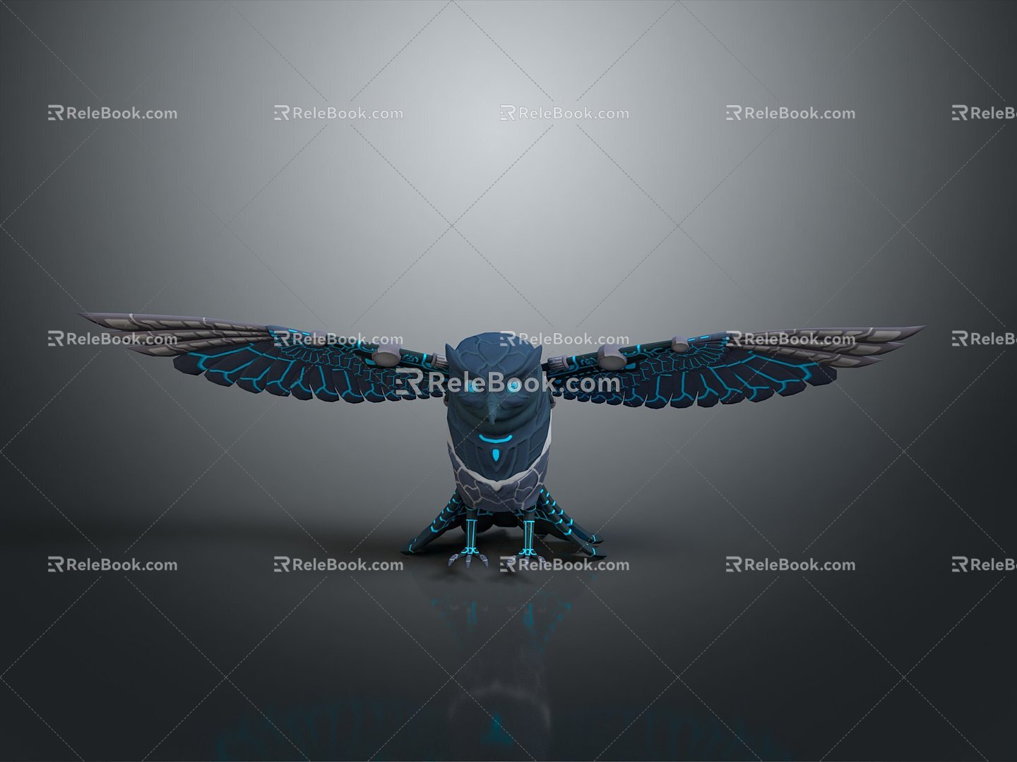 Owl Machine Owl Mechanical Owl Mech Owl Sci-fi Owl Cyber Owl 3d model