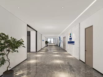 Office Corridor 3d model