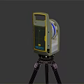 Leica Geosystems Laser Survey Instrument On Tripod With Yellow Gray Body And Circular Lens