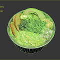 Healthy Fresh Bowl With Black Beans Avocado Shredded Cheese Tomato And Red Onions
