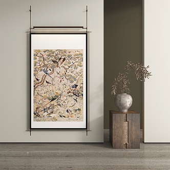 New Chinese Decorative Painting 3d model