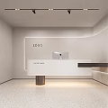 Modern Clothing Store Interior Design With Mannequins Sofa Plants And Clothing Racks
