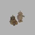 Wooden Building Blocks Robot Toys With Creative Shapes And Playful Design