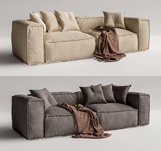 Modern Bonaldo double sofa 3d model