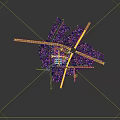 Aerial View Planning of Urban Residential Complex With Greenery River And Roads