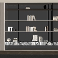 Bookcase Bookshelf Display Cabinet Book Ornaments Multifunctional Decorative Cabinet Combination Bookcase Open Bookcase 3d model