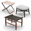 Shoe Changing Stool Sofa Stool Low Stool 3d model