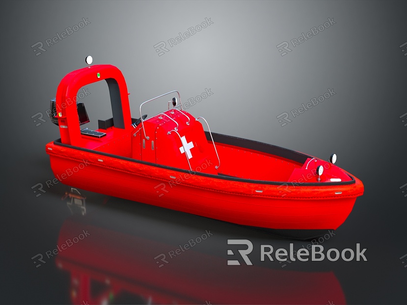 Modern Lifeboat Medical Lifeboat Kayak model