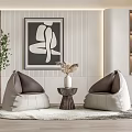 Modern Lazy Sofa Lazy Sofa Corner Combination 3d model