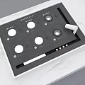 Modern Downlights And Spotlights Display Box With Multiple Samples For Home Lighting 3d model