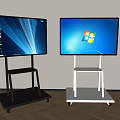 Inquiry machine display screen integrated machine terminal self-service machine service machine vertical advertising machine 3d model