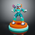 Modern Robot Mech Warrior Machine Battlearm Mechanical Battlearm Machine Warrior 3d model