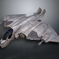 Modern fighter sci-fighter sci-fighter space fighter 3d model