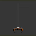 Modern Sailboat With Black Sails And Orange White Hull Water Transportation Vehicle