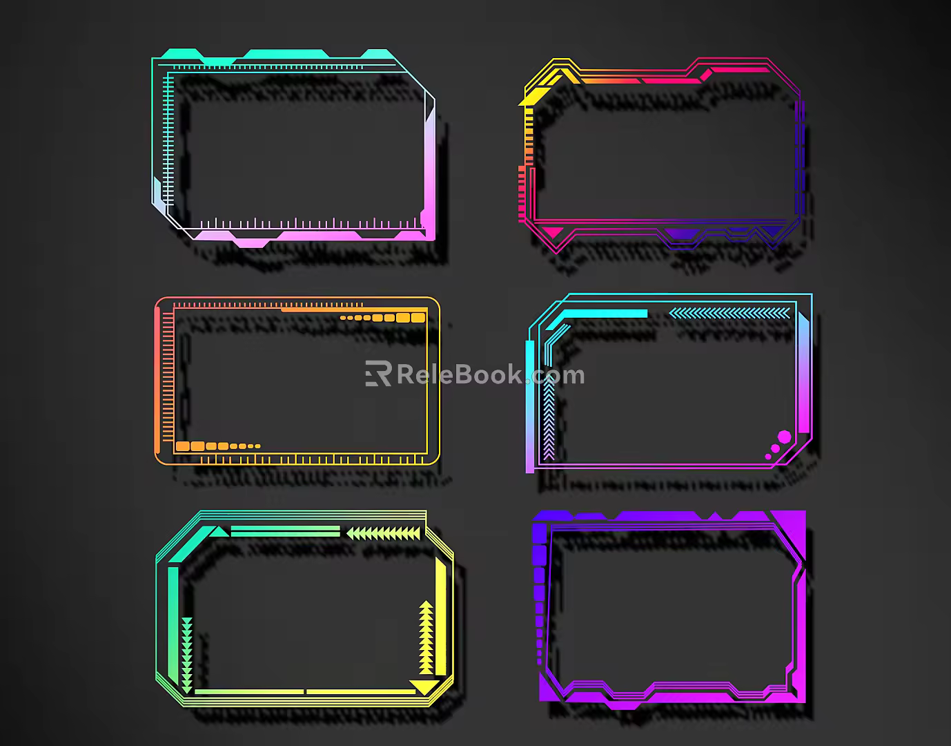 Modern science and technology lines science and technology lines modeling culture wall 3d model