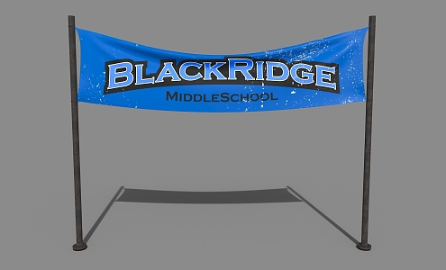 Banner Flag 3d model