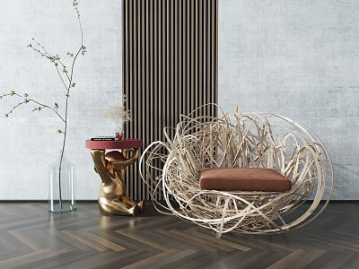 Modern Single Chair Bird's Nest Casual Single Chair model