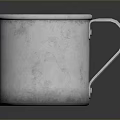 Silver Metal Mug With Handle For Household Daily Use And Durable Design