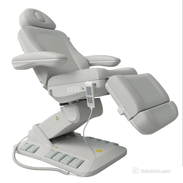 Elegant Modern Armchair Design With Plush Upholstery Adjustable Backrest And Ergonomic Armrests 3d model 
