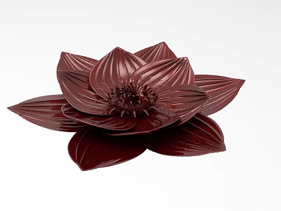 Home accessories high-grade solid wood petal modeling 375 3d model