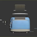 Blue Electronic Toaster Appliance With Satellite Inspired Tech Parts And Classic Design