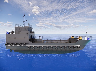 ship freighter 3d model