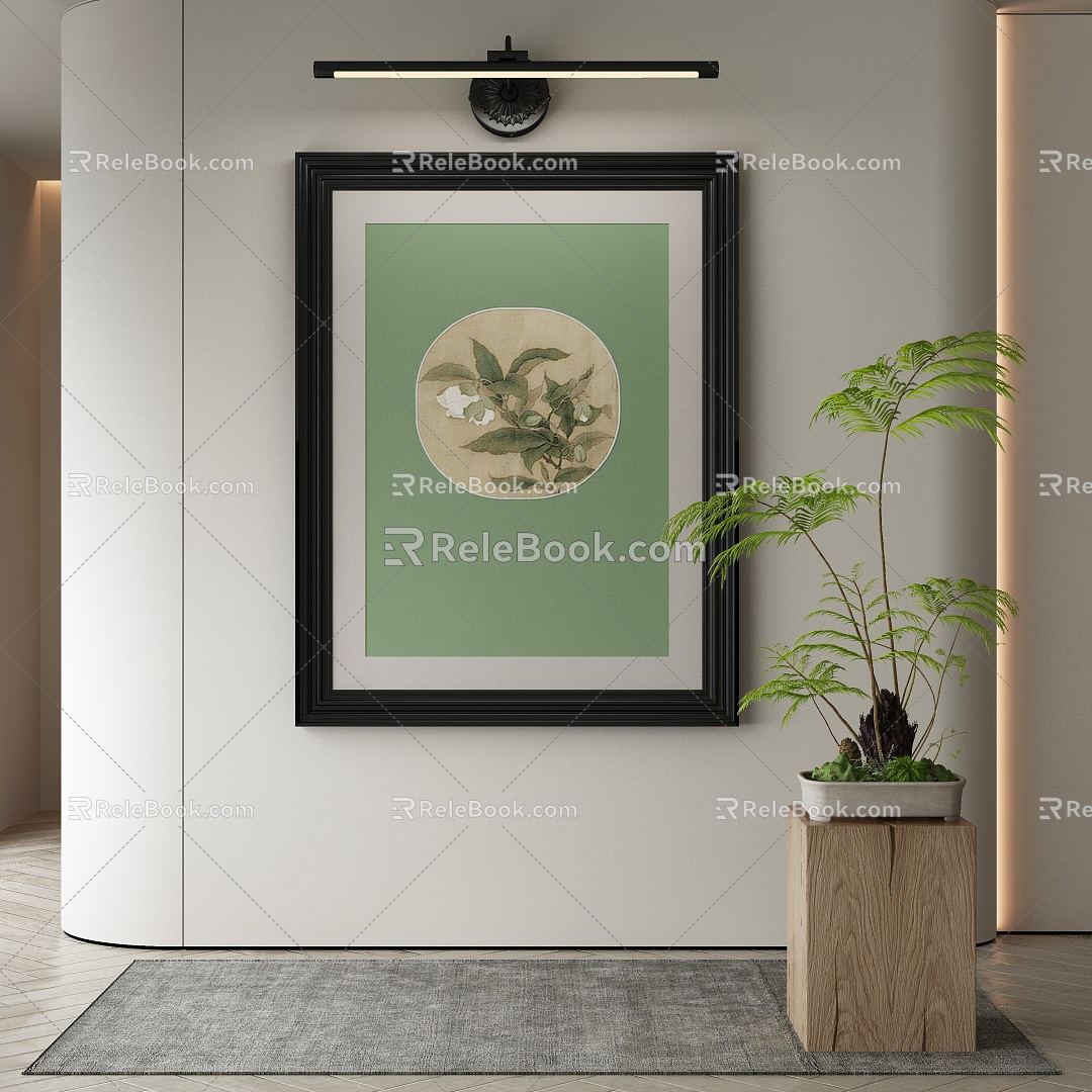 New Chinese Decorative Painting 3d model