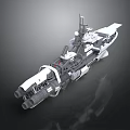 Futuristic Watercraft Design with Advanced Multi Deck Structure and Antenna Systems