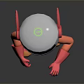 3D Cartoon Robot Character With VR Headset Pink Ears And Colorful Outfit