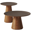 Nordic coffee table coffee table combination 3d model