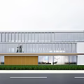 Modern Industrial Factory Building Multi-storey Factory Building Modern Factory Building Square Factory Building Multi-storey Office 3d model