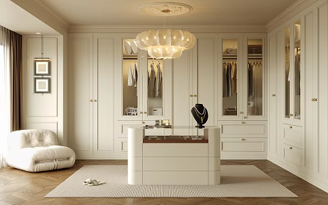 French Cloakroom 3d model