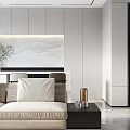 Modern Living Dining Room Interior With Open Concept Sofa Dining Table And Marble Wall