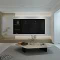 Modern Minimalist Living And Dining Room Interior Design With Sofa Coffee Table And Dining Chairs