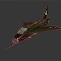 Modern Fighter Lightning Fighter Next Generation Aircraft 3d model