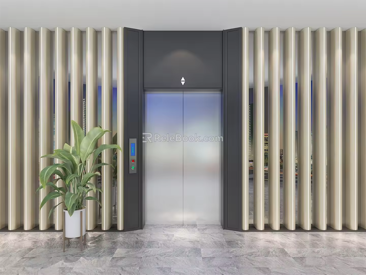 Modern Elevator Lift 3d model