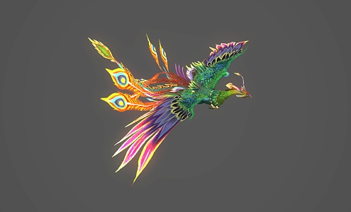 Modern Phoenix Fire Phoenix 3d model