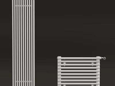 Tall Vertical And Short Horizontal Radiators With Modern Design Features 3d model