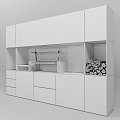 Industrial Wind Side Cabinet Entrance Cabinet West Kitchen 3d model