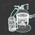 Retro experimental device experimental equipment spray equipment 3d model