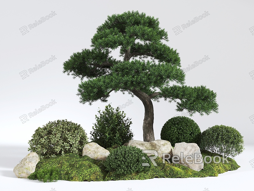 pine shrub combination model