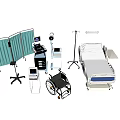 Essential Medical Devices For Hospitals Including Bed Wheelchair Monitor And IV Equipment
